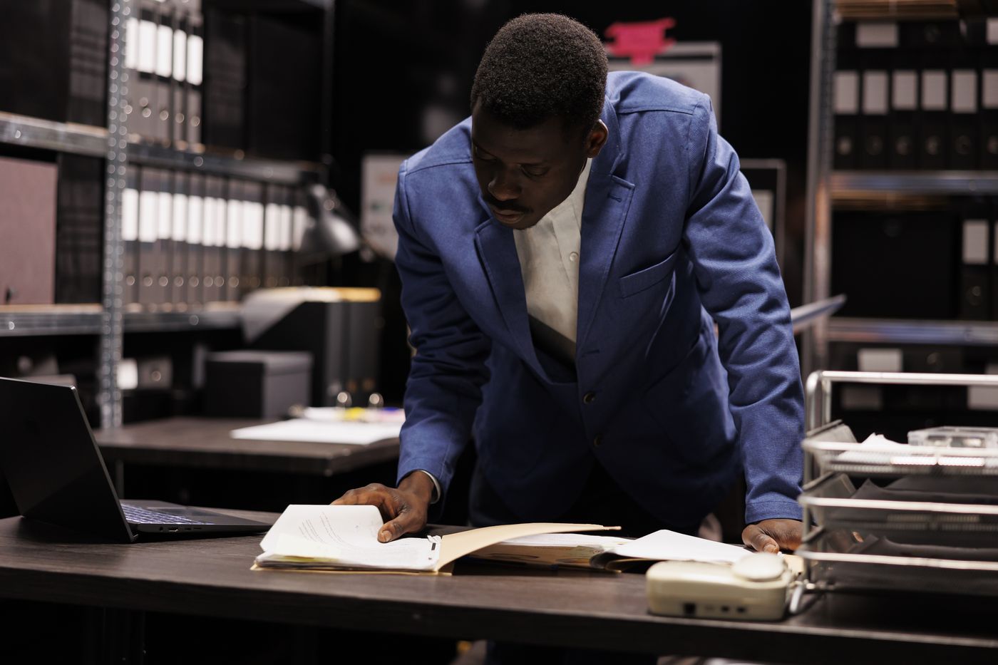 Reviewing files in an archive